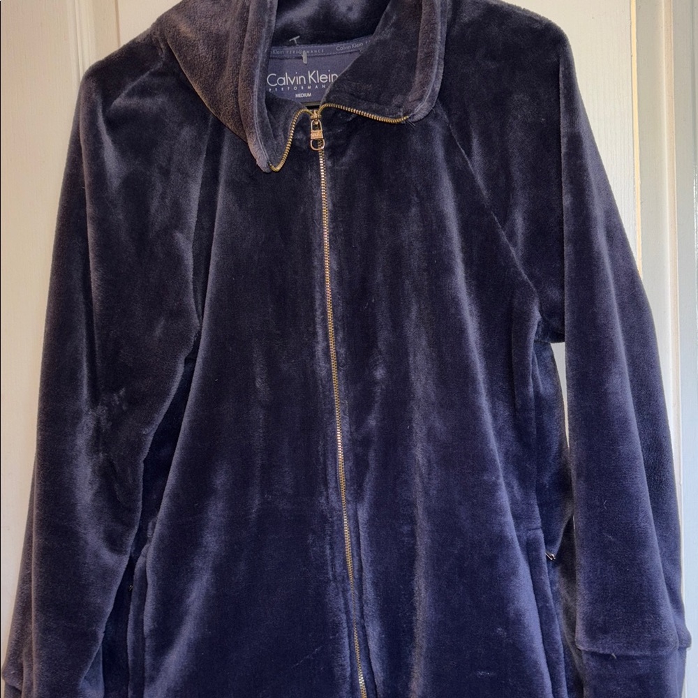 Calvin Klein Performance Jacket Soft Plush Purple… - image 2